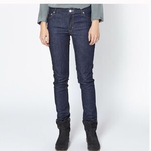 Acne Studios Flex S Raw Denim Jean in Dark Wash